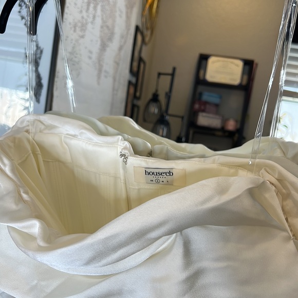 HOUSE OF CB 'Santana' Ivory Draped Corset Dress NWOT - Picture 10 of 10